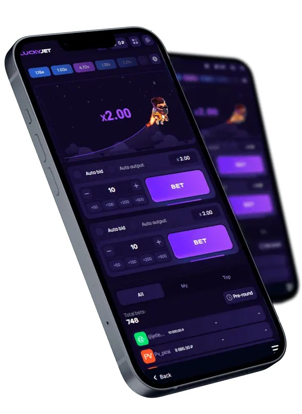 Avance del juego Crash con dinero real Lucky Jet en dispositivos móviles